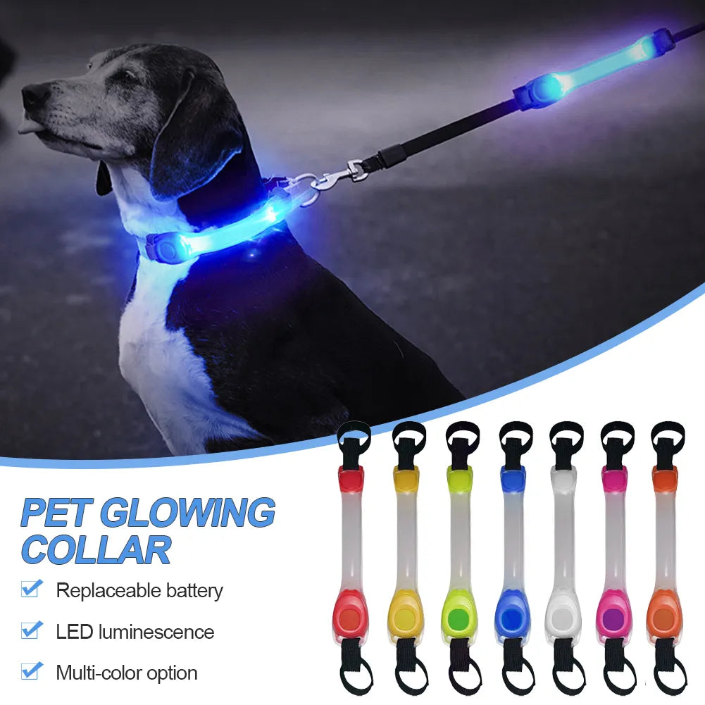 LED Safety Collar Attachment for Pets - Night Visibility &amp; Protection